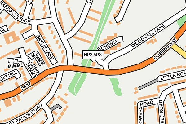 HP2 5PS map - OS OpenMap – Local (Ordnance Survey)