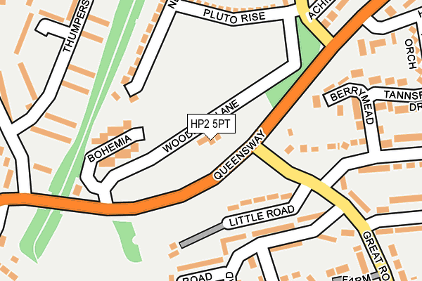 HP2 5PT map - OS OpenMap – Local (Ordnance Survey)