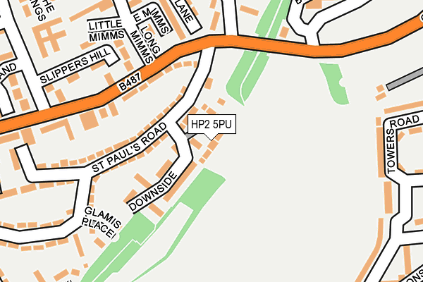 HP2 5PU map - OS OpenMap – Local (Ordnance Survey)