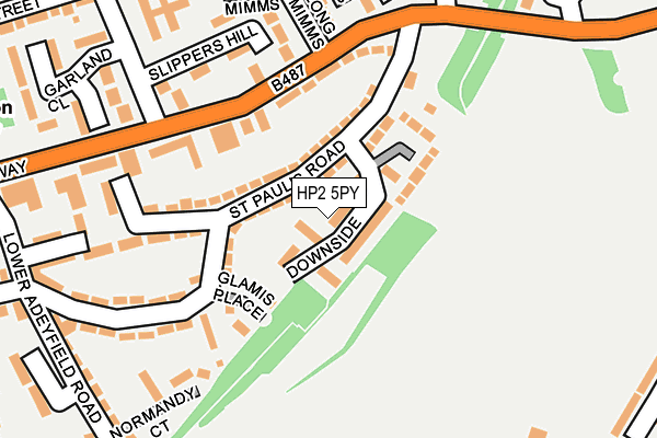 HP2 5PY map - OS OpenMap – Local (Ordnance Survey)