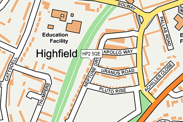 HP2 5QE map - OS OpenMap – Local (Ordnance Survey)