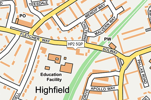 HP2 5QP map - OS OpenMap – Local (Ordnance Survey)