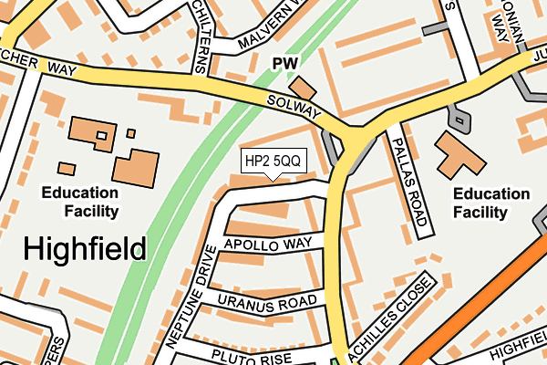 HP2 5QQ map - OS OpenMap – Local (Ordnance Survey)