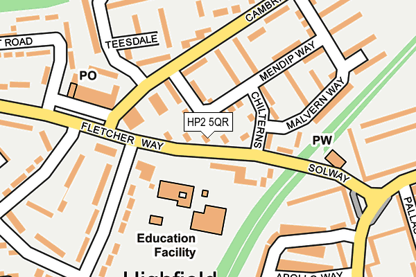 HP2 5QR map - OS OpenMap – Local (Ordnance Survey)