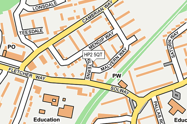 HP2 5QT map - OS OpenMap – Local (Ordnance Survey)