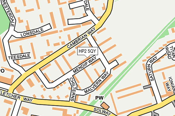 HP2 5QY map - OS OpenMap – Local (Ordnance Survey)