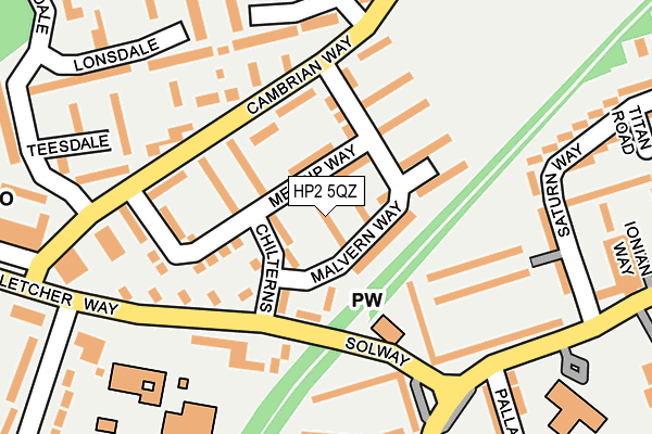 HP2 5QZ map - OS OpenMap – Local (Ordnance Survey)