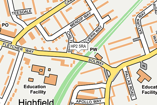 HP2 5RA map - OS OpenMap – Local (Ordnance Survey)