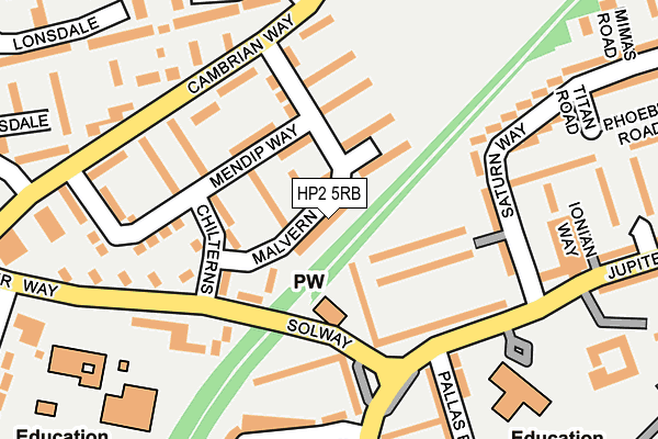 HP2 5RB map - OS OpenMap – Local (Ordnance Survey)