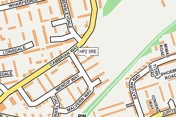 HP2 5RE map - OS OpenMap – Local (Ordnance Survey)
