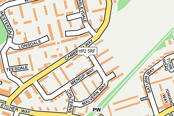 HP2 5RF map - OS OpenMap – Local (Ordnance Survey)