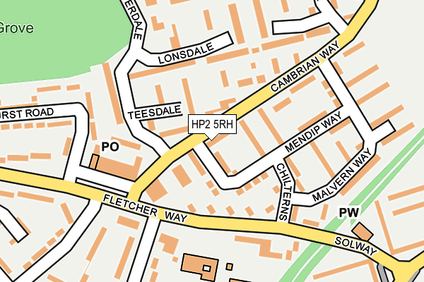 HP2 5RH map - OS OpenMap – Local (Ordnance Survey)