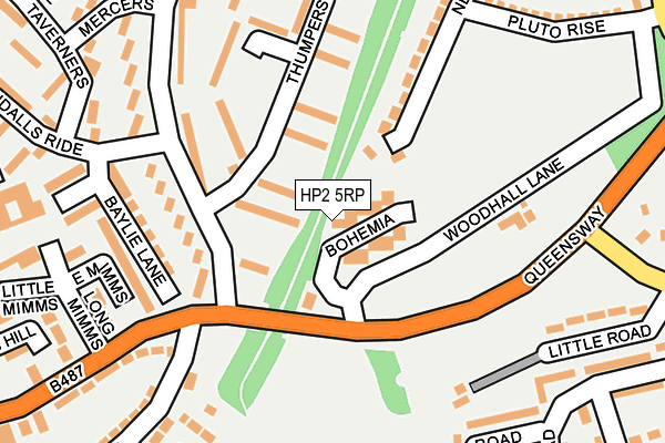 HP2 5RP map - OS OpenMap – Local (Ordnance Survey)