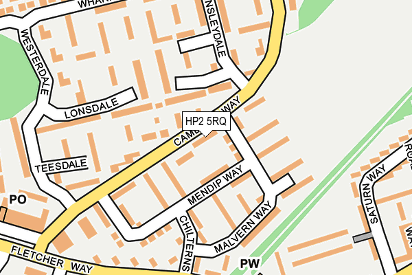 HP2 5RQ map - OS OpenMap – Local (Ordnance Survey)