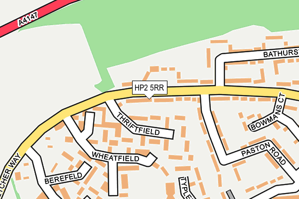 HP2 5RR map - OS OpenMap – Local (Ordnance Survey)