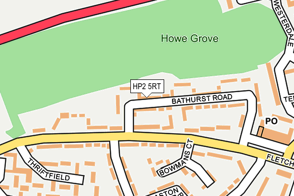 HP2 5RT map - OS OpenMap – Local (Ordnance Survey)