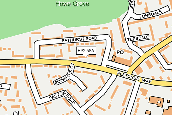 HP2 5SA map - OS OpenMap – Local (Ordnance Survey)