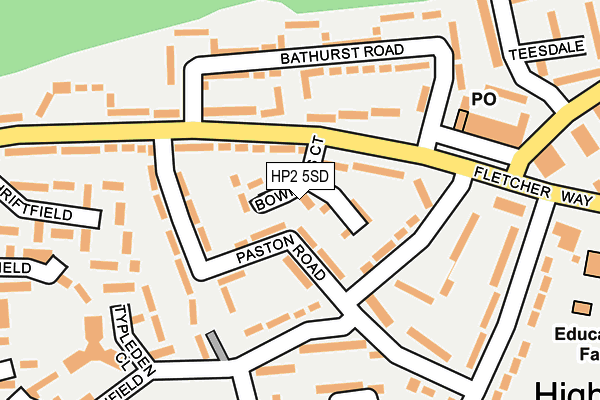 HP2 5SD map - OS OpenMap – Local (Ordnance Survey)