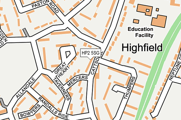 HP2 5SG map - OS OpenMap – Local (Ordnance Survey)