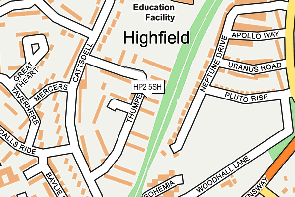 HP2 5SH map - OS OpenMap – Local (Ordnance Survey)