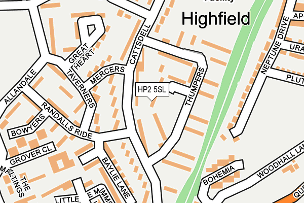 HP2 5SL map - OS OpenMap – Local (Ordnance Survey)