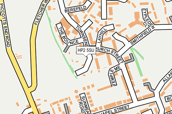 HP2 5SU map - OS OpenMap – Local (Ordnance Survey)