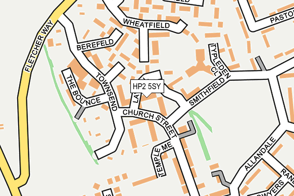 HP2 5SY map - OS OpenMap – Local (Ordnance Survey)