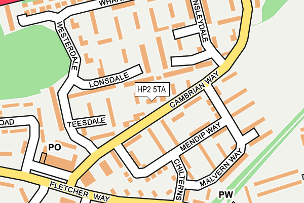 HP2 5TA map - OS OpenMap – Local (Ordnance Survey)