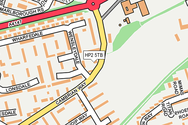 HP2 5TB map - OS OpenMap – Local (Ordnance Survey)