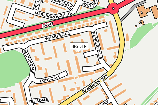 HP2 5TN map - OS OpenMap – Local (Ordnance Survey)