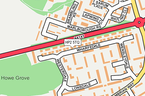 HP2 5TQ map - OS OpenMap – Local (Ordnance Survey)