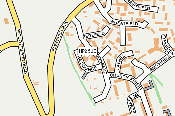 HP2 5UE map - OS OpenMap – Local (Ordnance Survey)