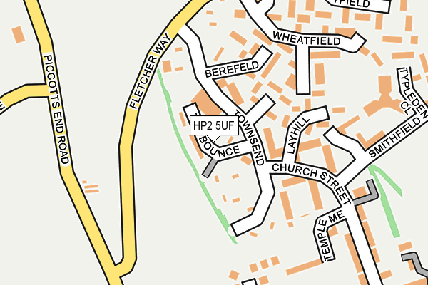 HP2 5UF map - OS OpenMap – Local (Ordnance Survey)