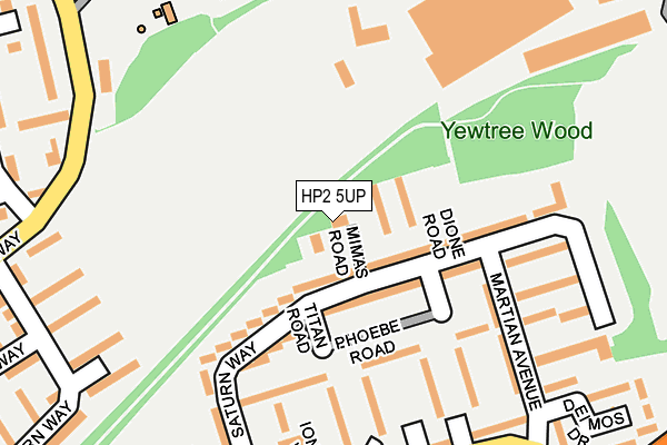 HP2 5UP map - OS OpenMap – Local (Ordnance Survey)