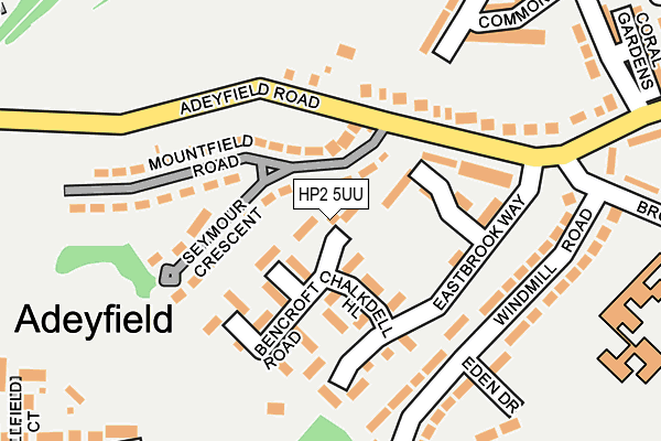 HP2 5UU map - OS OpenMap – Local (Ordnance Survey)