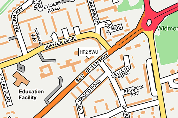 HP2 5WU map - OS OpenMap – Local (Ordnance Survey)