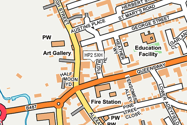 HP2 5XH map - OS OpenMap – Local (Ordnance Survey)