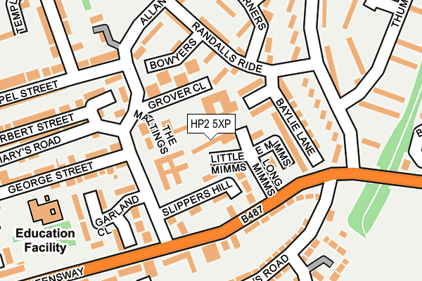 HP2 5XP map - OS OpenMap – Local (Ordnance Survey)