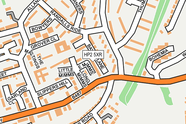 HP2 5XR map - OS OpenMap – Local (Ordnance Survey)