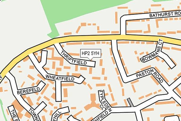 HP2 5YH map - OS OpenMap – Local (Ordnance Survey)