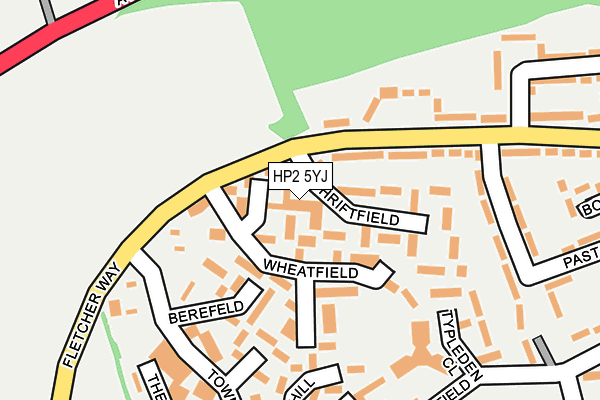 HP2 5YJ map - OS OpenMap – Local (Ordnance Survey)