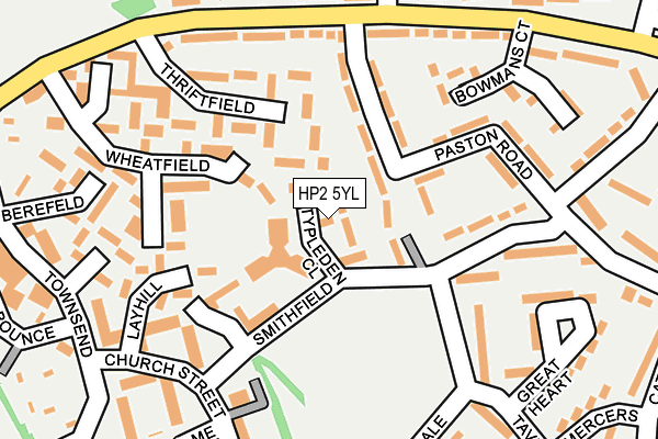 HP2 5YL map - OS OpenMap – Local (Ordnance Survey)