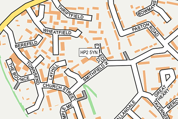 HP2 5YN map - OS OpenMap – Local (Ordnance Survey)
