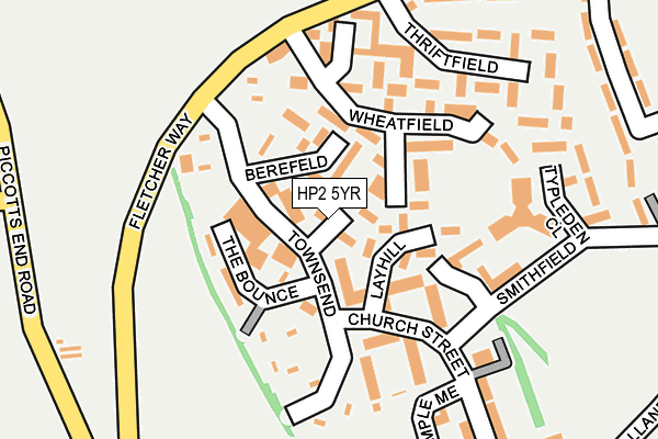 HP2 5YR map - OS OpenMap – Local (Ordnance Survey)