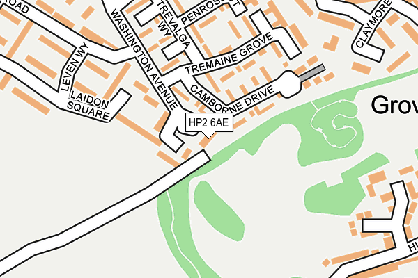 HP2 6AE map - OS OpenMap – Local (Ordnance Survey)