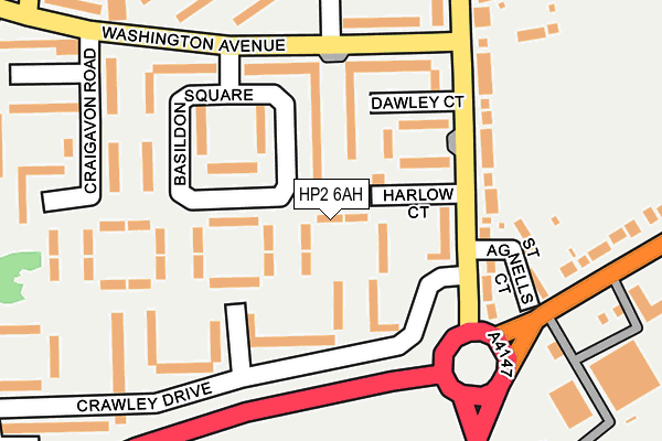 HP2 6AH map - OS OpenMap – Local (Ordnance Survey)