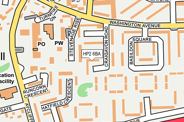 HP2 6BA map - OS OpenMap – Local (Ordnance Survey)