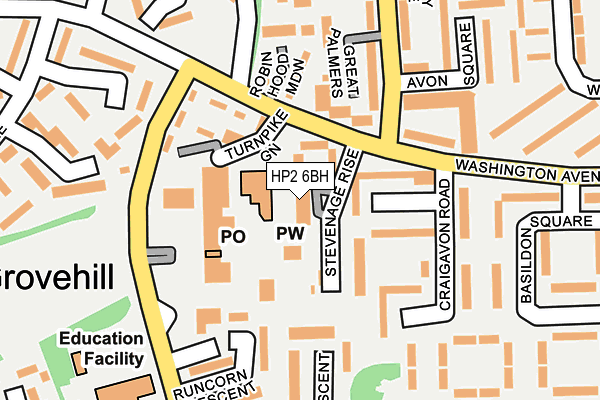 HP2 6BH map - OS OpenMap – Local (Ordnance Survey)