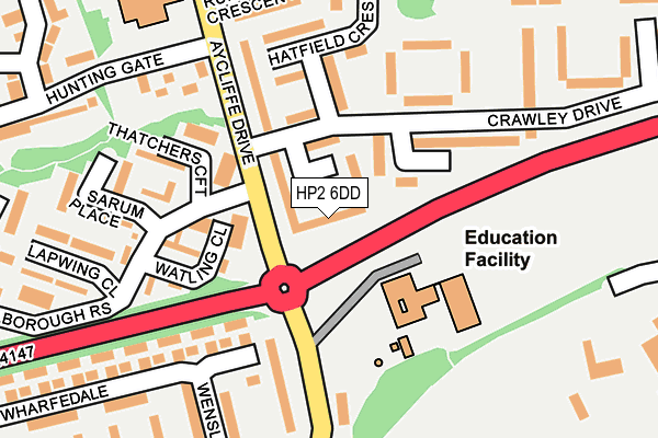 HP2 6DD map - OS OpenMap – Local (Ordnance Survey)
