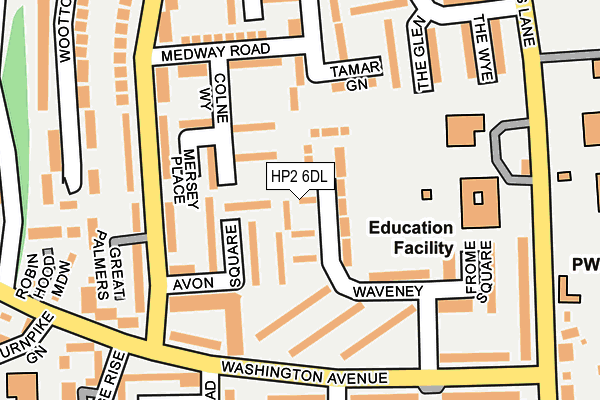 HP2 6DL map - OS OpenMap – Local (Ordnance Survey)